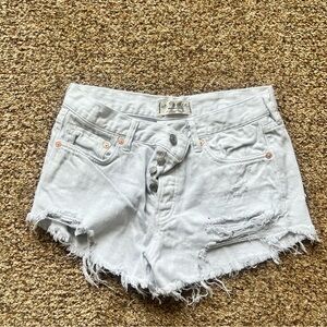 Free people cut off shorts - white - size 26